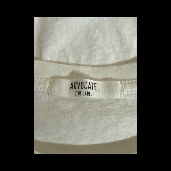 Advocate the Label Women's Short Sleeve The Perfect Pullover Tee Size XL White - Picture 7 of 8